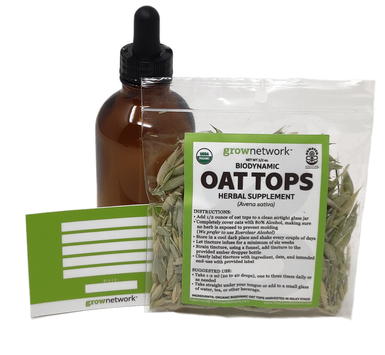 DIY Calming Oat Tops Tincture