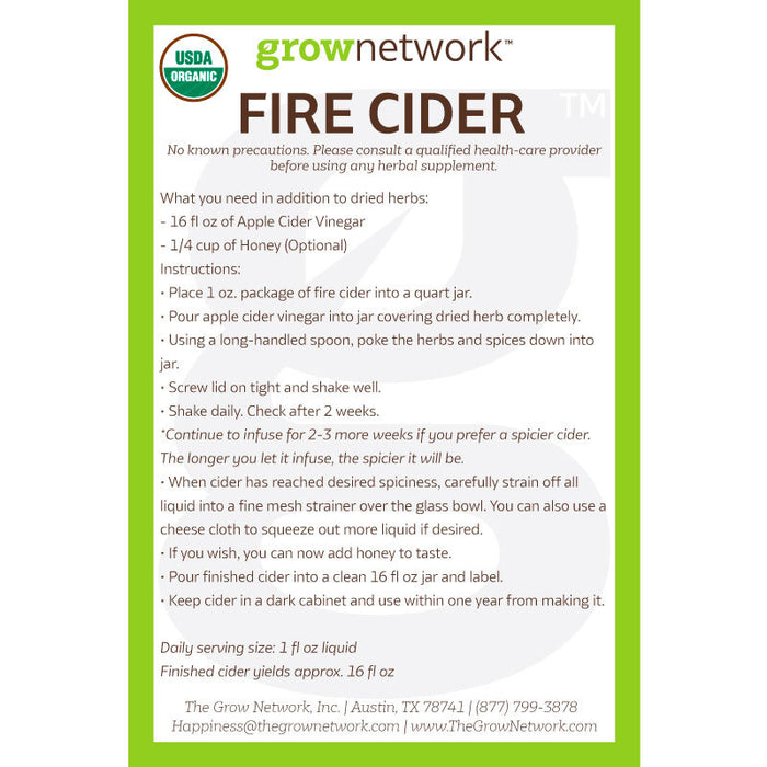 DIY Fire Cider Kit